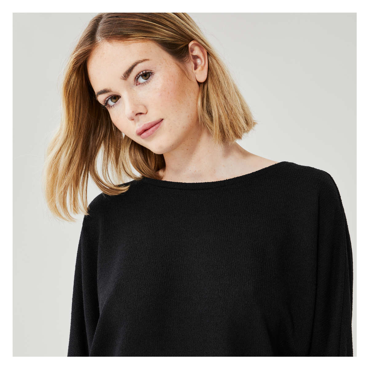 Dolman Sleeve Top in JF Black from Joe Fresh